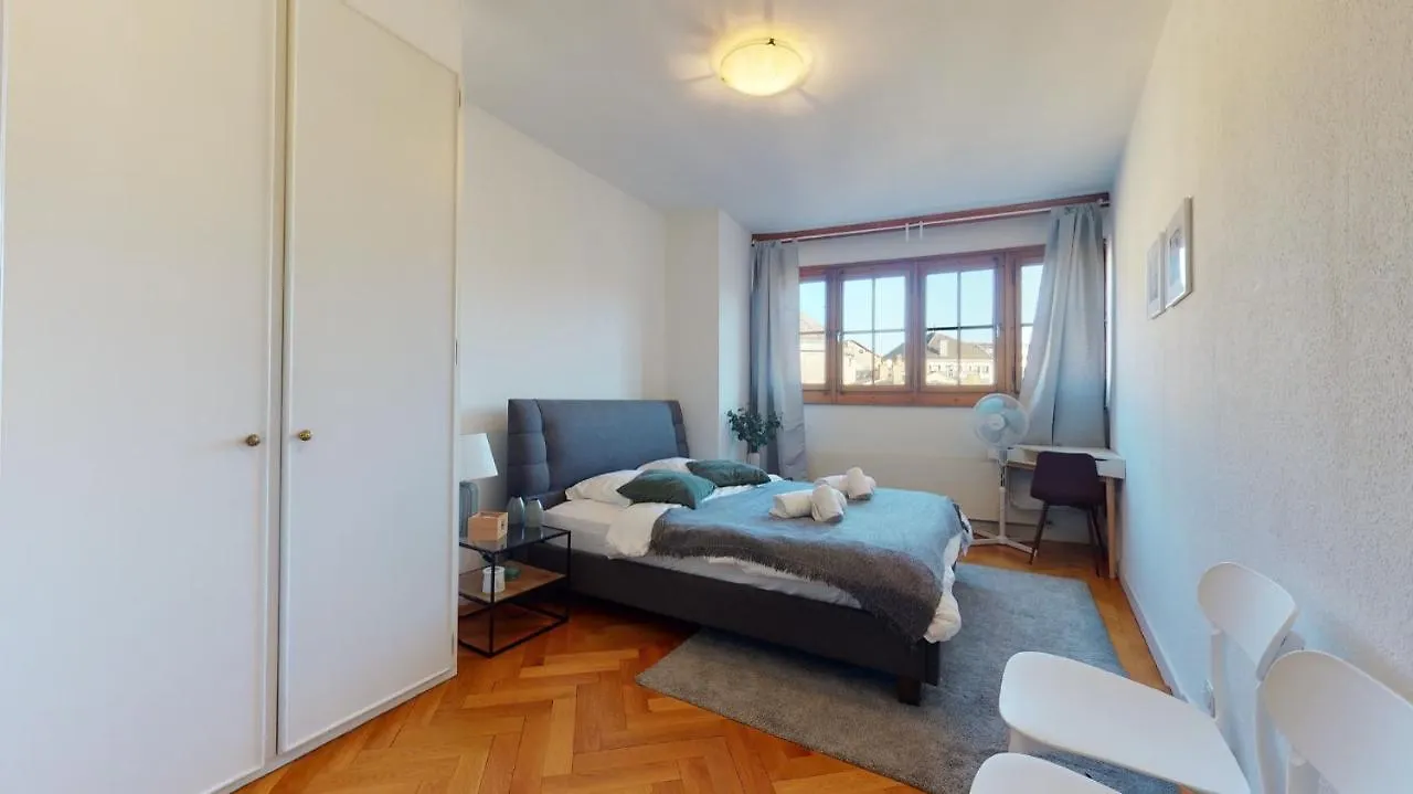 Modern Apartment With A View Of The Jet D'Eau Geneva Switzerland